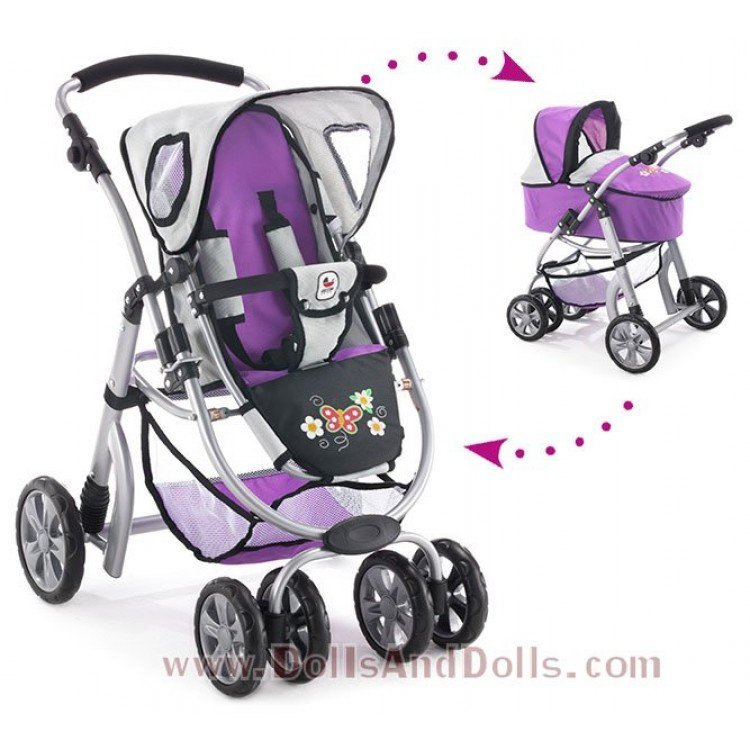 Combi de silla y capazo Chic Joyrider Morado