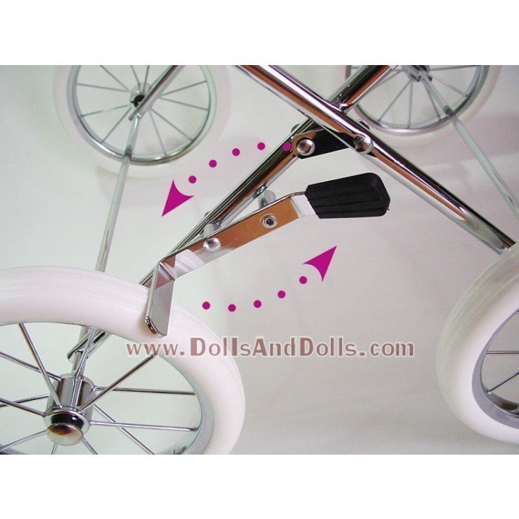 Doll's pram Bebelux 78 cm - Pink Romantic 