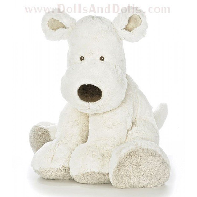 Teddy Cream - White Dog - 40 cm