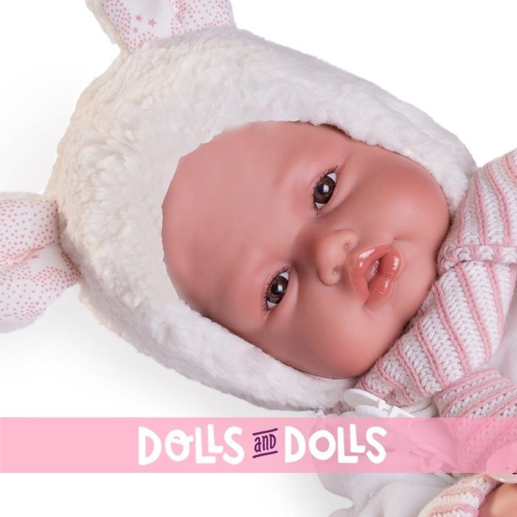 Antonio Juan doll 50 cm - BabyDoo Palabritas with a hood with little ears