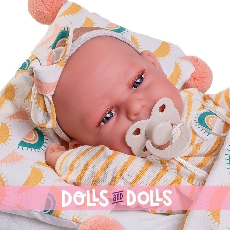 Antonio Juan doll 33 cm - Newborn Baby Clara with bag of suns