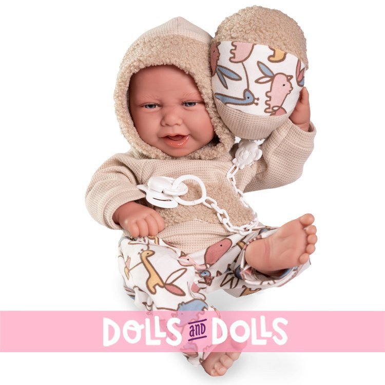 Antonio Juan doll 42 cm - Newborn Carlo with ball