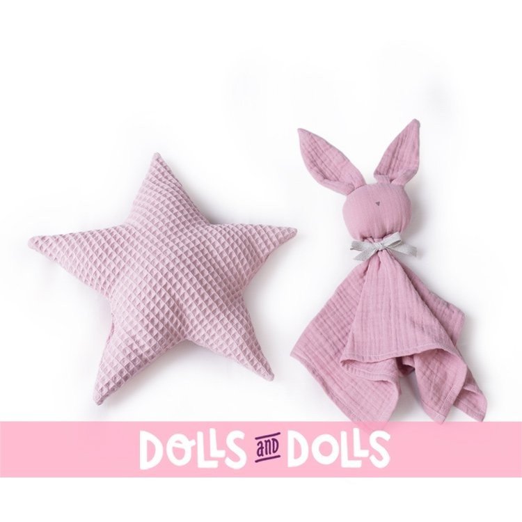 Antonio Juan doll 42 cm - Newborn with dou dou bunny and star cushion