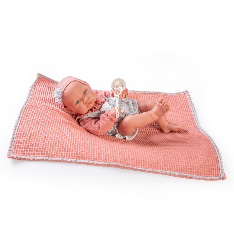 Antonio Juan doll 42 cm - Newborn with spring blanket