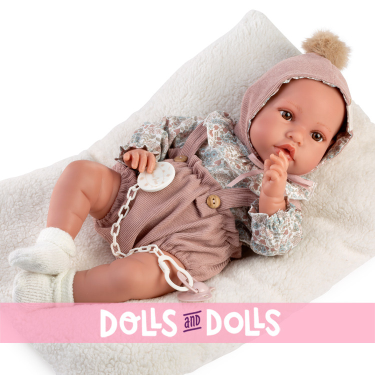 Antonio Juan doll 40 cm - Newborn Erika with romper