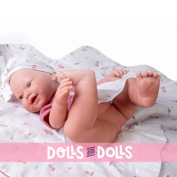Antonio Juan doll 42 cm - Newborn Mia Pee with changing mat and dress