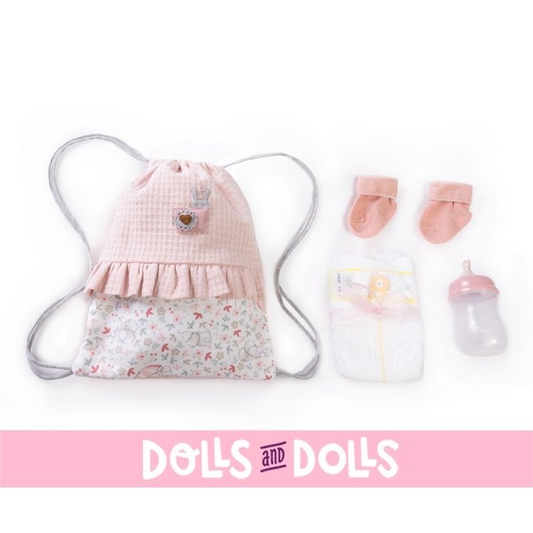 Antonio Juan doll 42 cm - Newborn Mia Pee with a backpack for you
