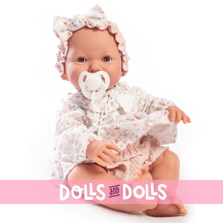 Antonio Juan doll 42 cm - Newborn Mia Pee with a backpack for you