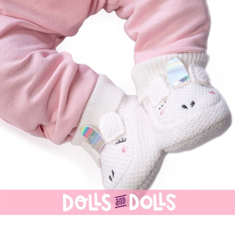 Antonio Juan doll 42 cm - Sleeping Luna newborn with cushion and unicorn shoes