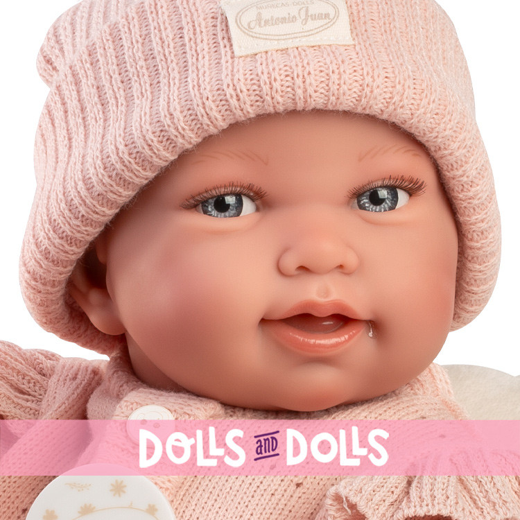 Antonio Juan doll 42 cm - Newborn Pipa with a bedspread