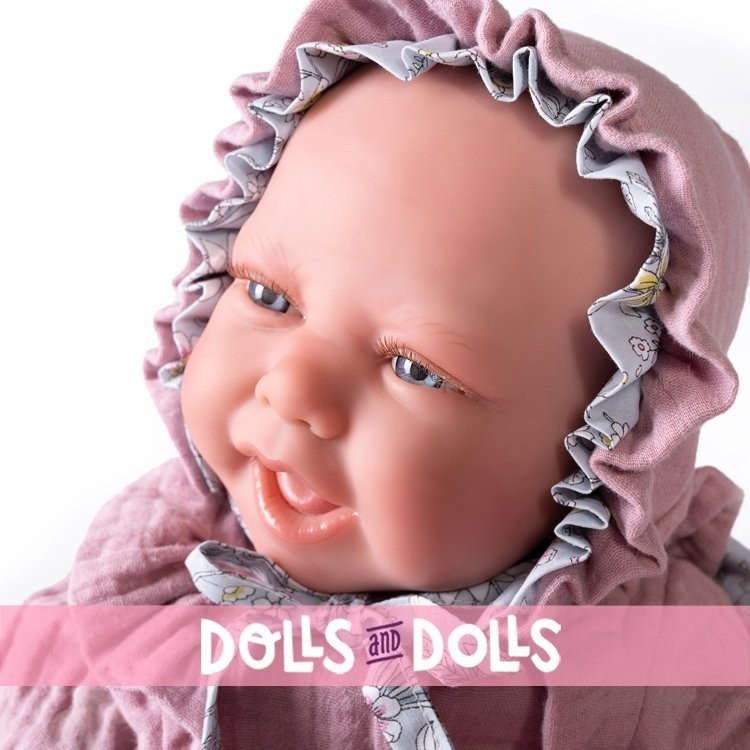 Antonio Juan doll 40 cm - Sweet Reborn Carla with blanket and hood