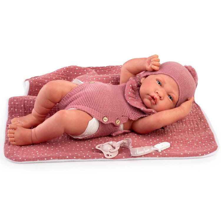 Antonio Juan doll 42 cm - Sweet Reborn Newborn girl couple with vinyl body