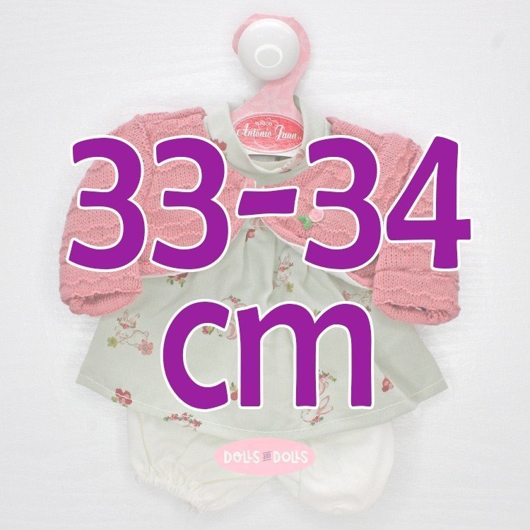 Outfit for Antonio Juan doll 33-34 cm - Bunnies dress with jacket