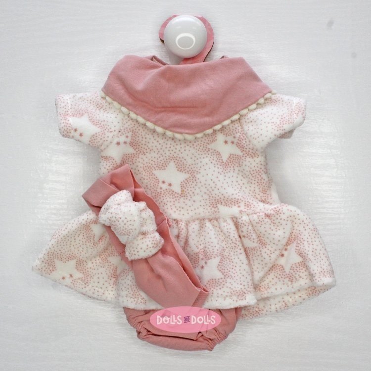 Outfit for Antonio Juan doll 33-34 cm - Star dress with scarf and headband
