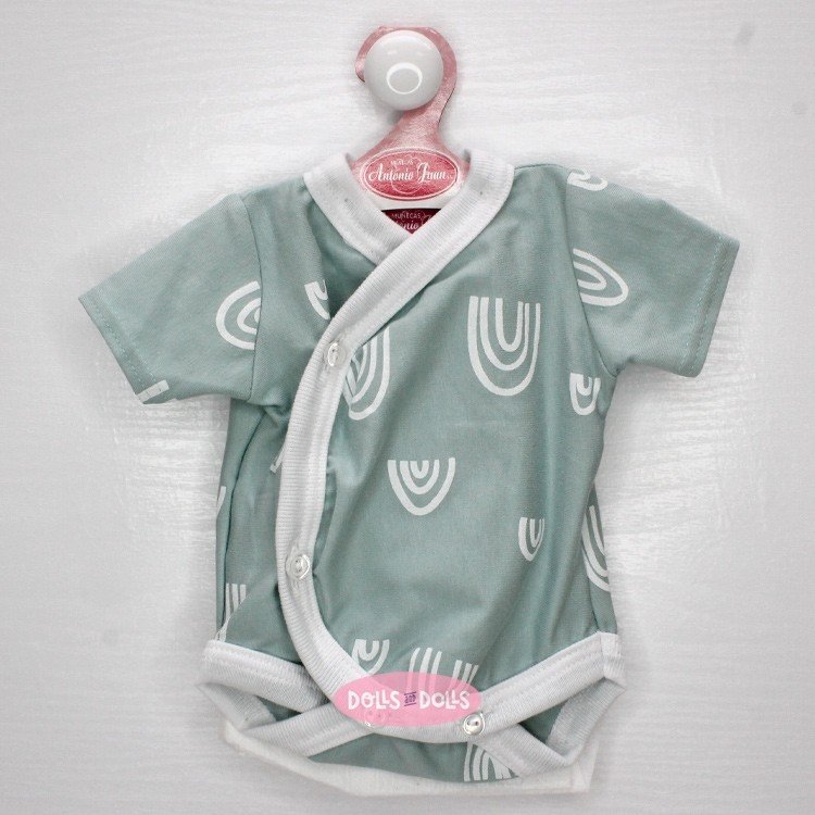 Outfit for Antonio Juan doll 40 - 42 cm - Sweet Reborn Collection - Rainbow green bodysuit with diaper