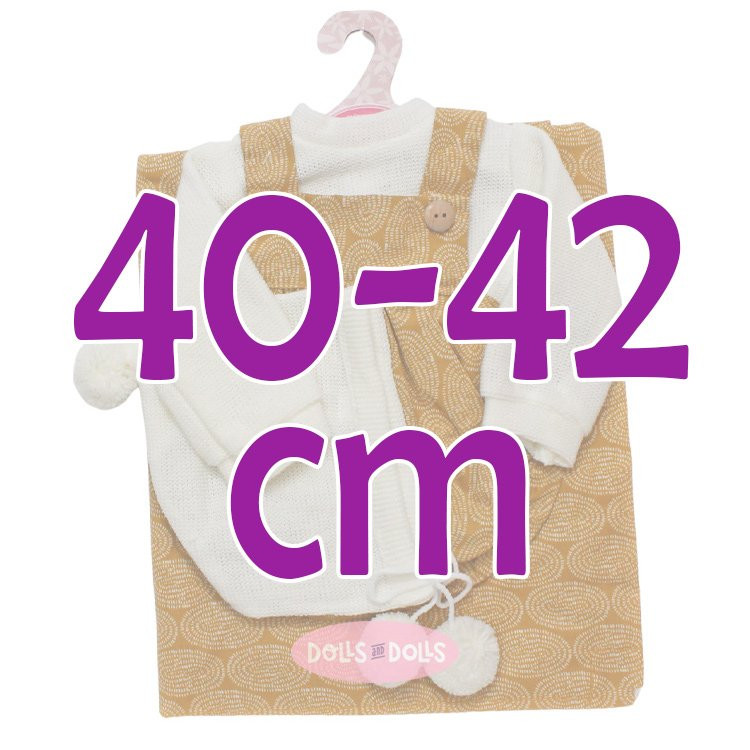 Outfit for Antonio Juan doll 40 - 42 cm - Sweet Reborn Collection - Yellow outfit with a fingerprint print