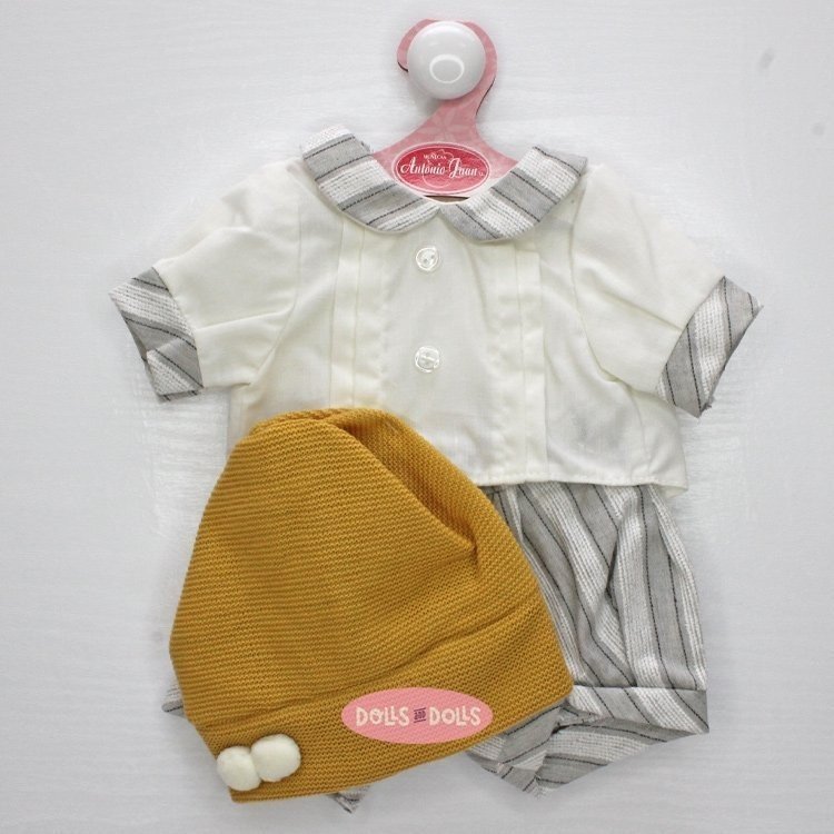 Outfit for Antonio Juan doll 40-42 cm - Striped set with cap