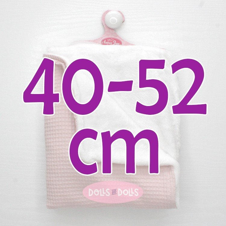 Complements for Antonio Juan 40 - 52 cm doll - Pink blanket