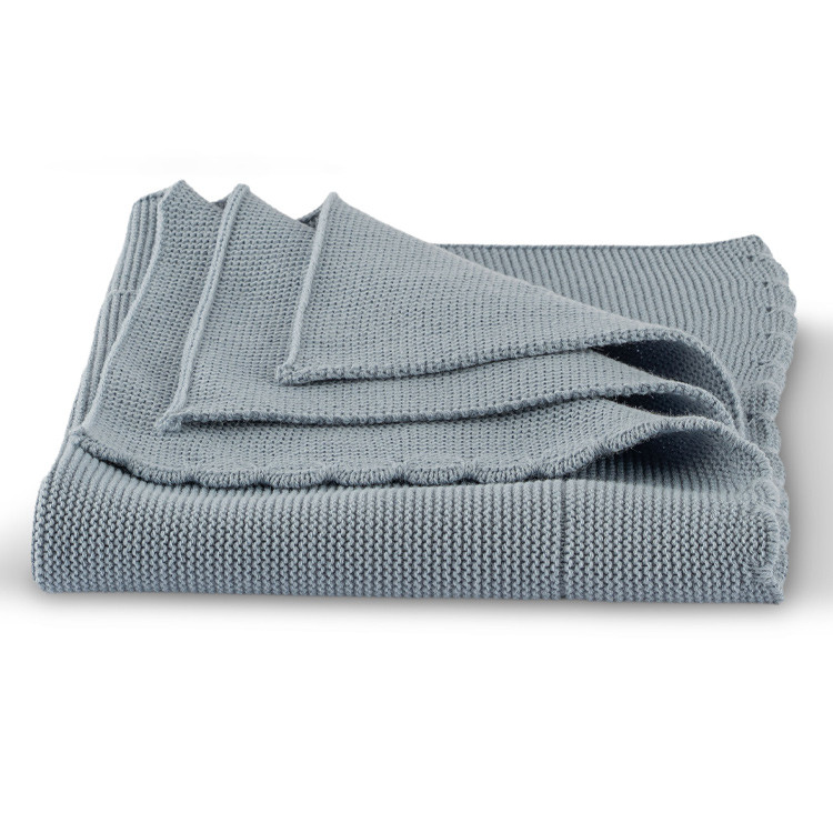 Complements for Así doll - Links Onda blue Knitted Blanket