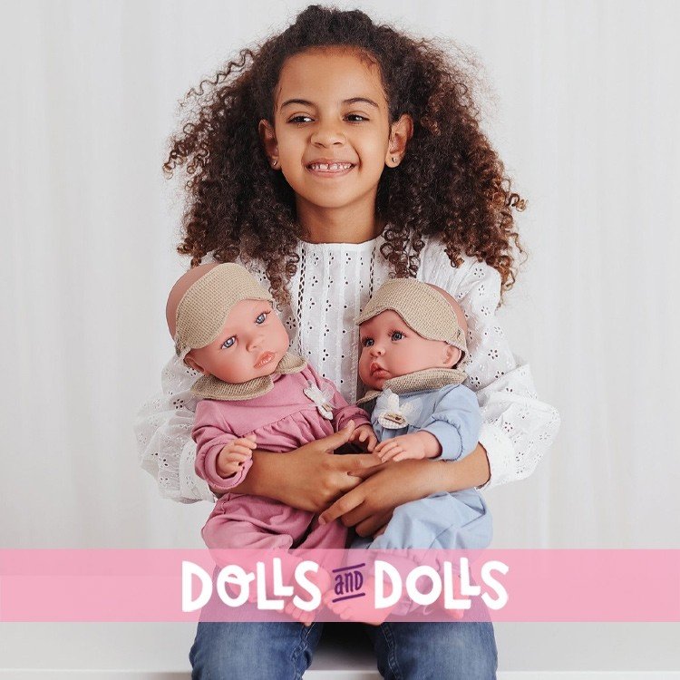 Así doll 46 cm - Leo in pink pajamas with mask