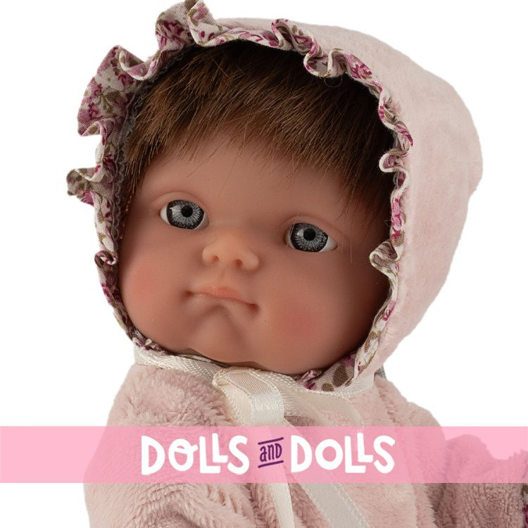 Así doll 20 cm - Nené with pink velvet outfit