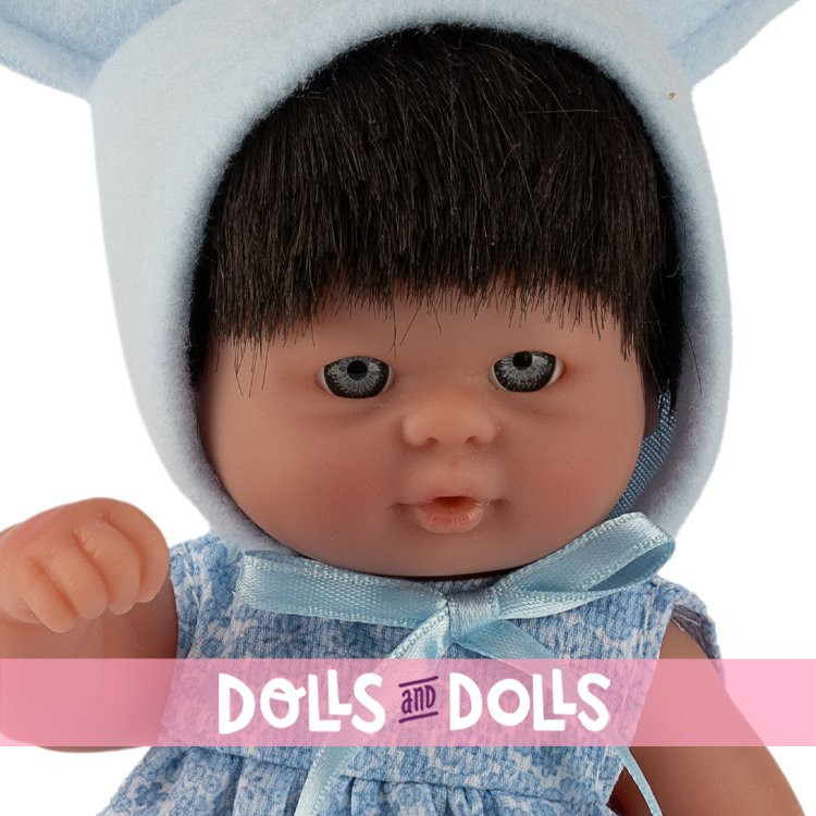 Así doll 20 cm - Nico with blue floral print outfit
