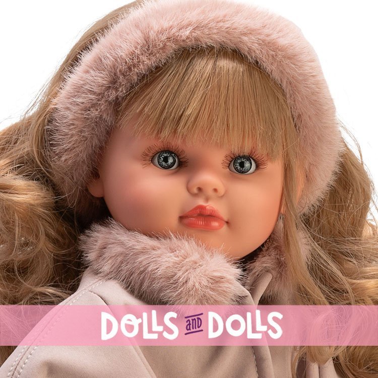 Así doll 57 cm - Pepa with pink cape set