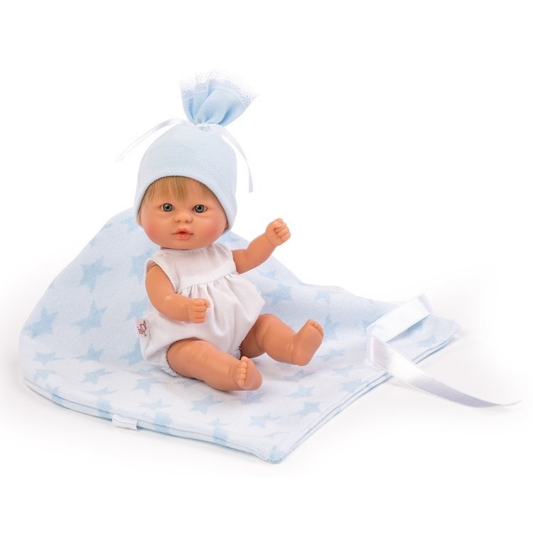 Así doll 20 cm - Bomboncín with light blue star blanket
