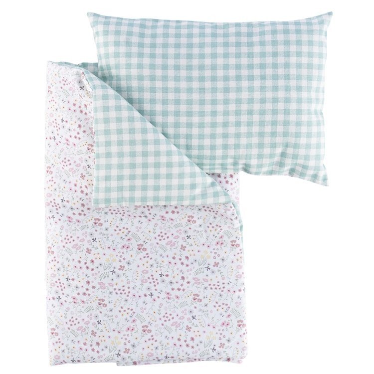 Complements for Asi doll - Así Dreams - Cloe Collection - Comforter and pillow set 56x31 cm