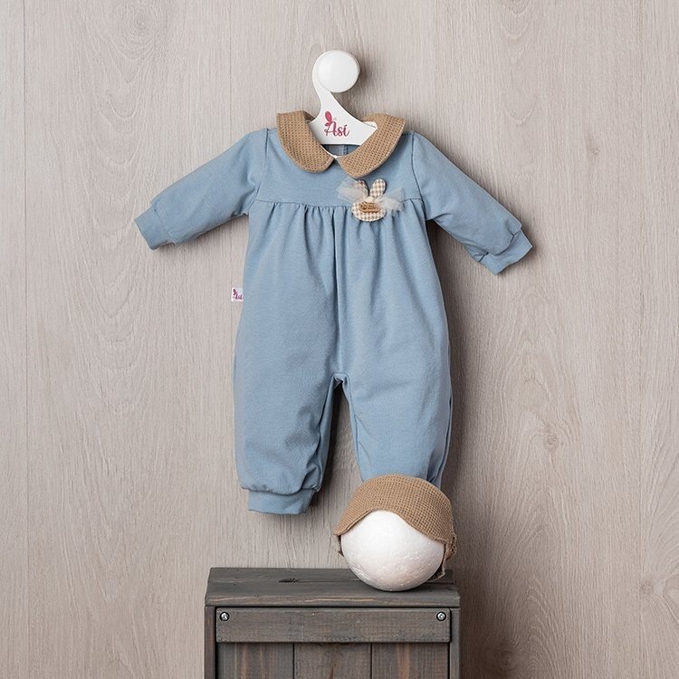 Outfit for Así doll 46 cm - Blue pajamas with mask for Leo doll