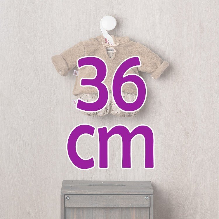 Outfit for Así doll 36 cm - Green Collection Sweatshirt for Koke doll