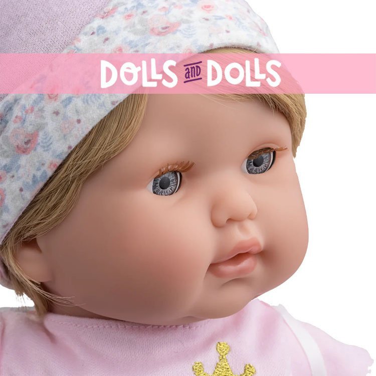 Berenguer Boutique doll 38 cm - Blonde with elephant outfit and accessories