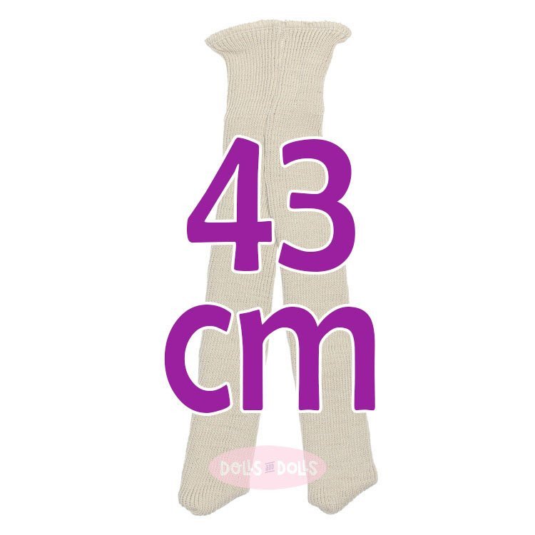 Complements for Así doll 43 cm - Beige tights