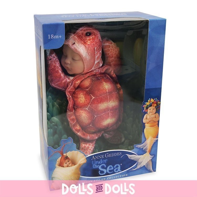 Anne Geddes doll 23 cm - Red turtle