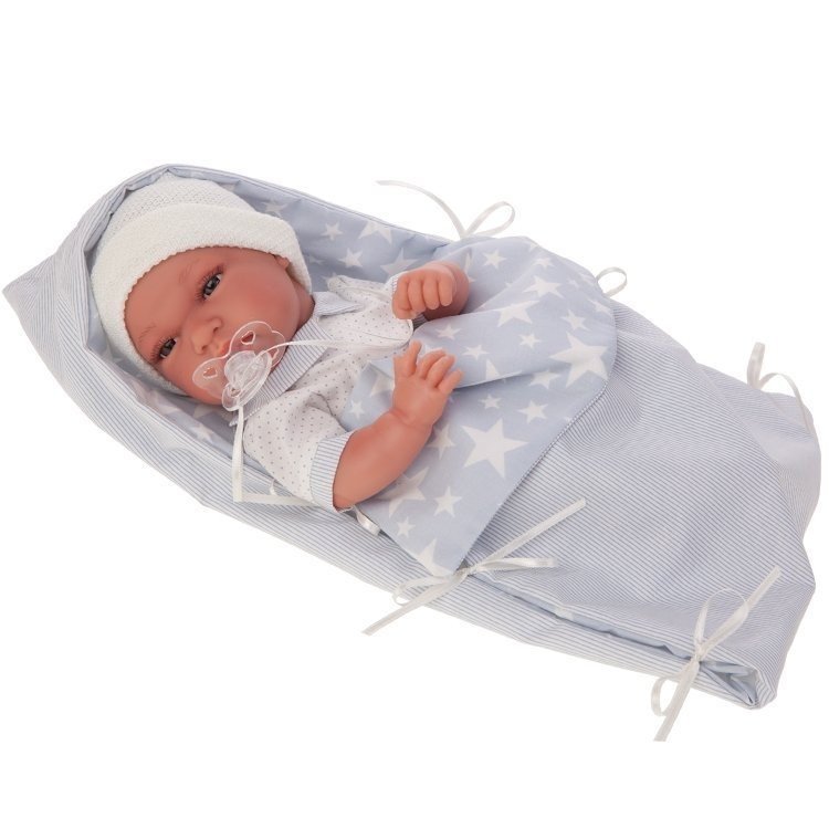 Antonio Juan doll 33 cm - Baby Tonet boy with sleeping-bag