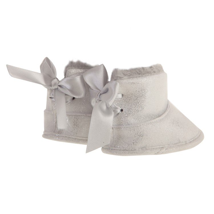 Complements for Antonio Juan 40-52 cm doll - Gray glitter boots