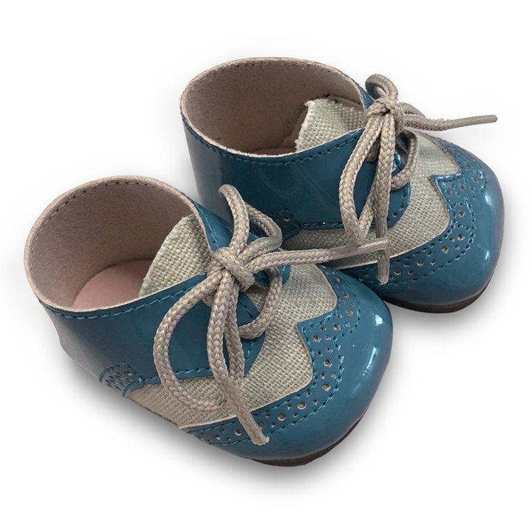 Antonio Juan doll Complements 40-42 cm - Blue booties with laces
