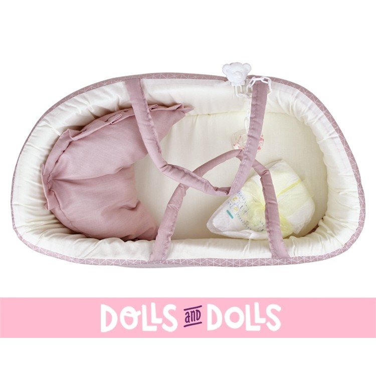 Antonio Juan doll Complements 40-42 cm - Carrycot with geometric print