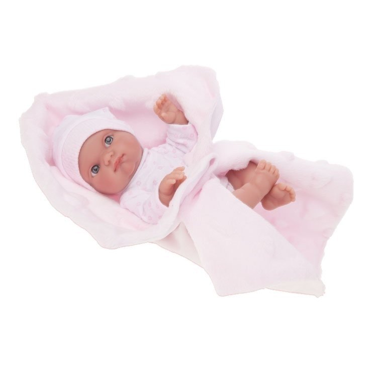 Antonio Juan doll 21 cm - Mufly with pink blanket