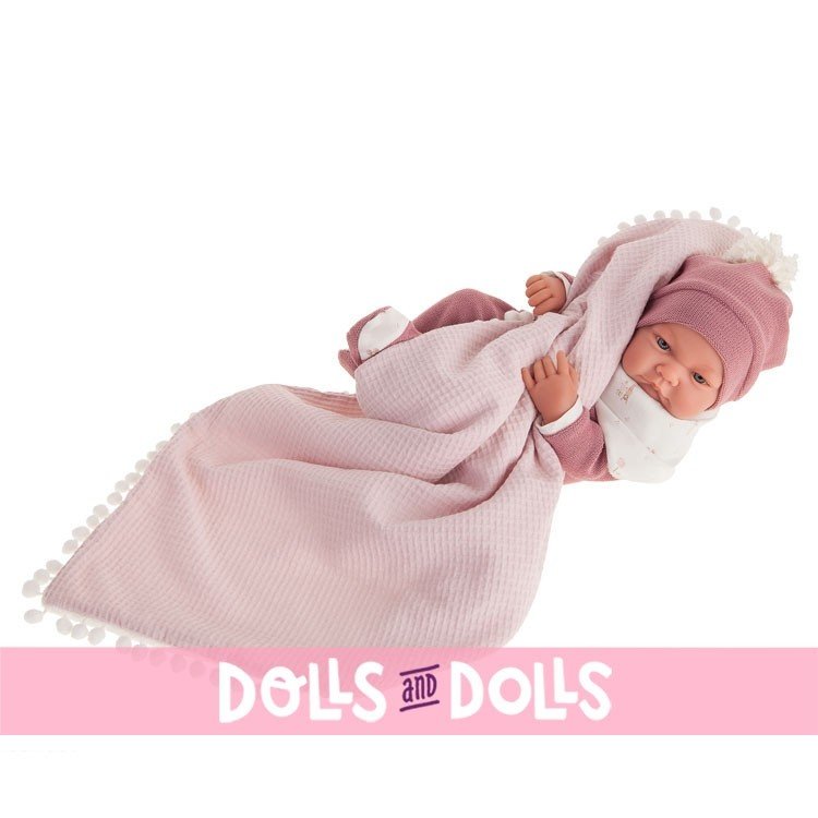 Antonio Juan doll 42 cm - Newborn Nica with blanket with balls