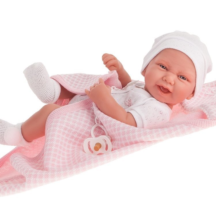 Antonio Juan doll 42 cm - Newborn girl Carla with bath cape
