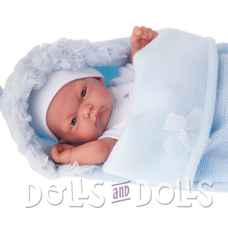 Antonio Juan doll 26 cm - Pitu boy doll with sleeping-bag