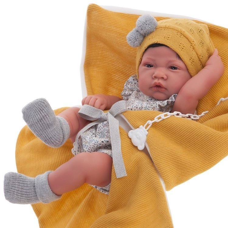 Antonio Juan doll 42 cm - Newborn couple blanket 