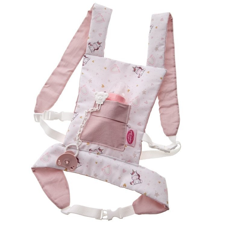 Complements for Antonio Juan doll 40-52 cm - Baby carrier with unicorns