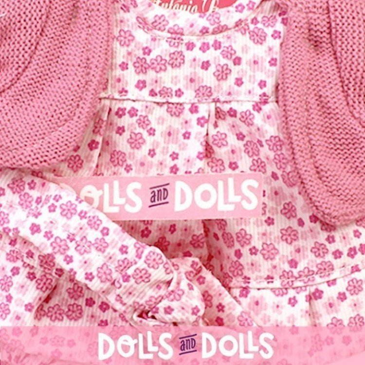 Outfit for Antonio Juan doll 26-27 cm - Pink outfit with headband 