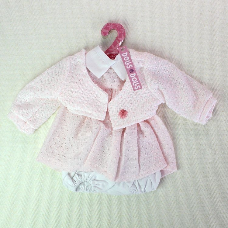 Pink dress with jacket 40-42 cm