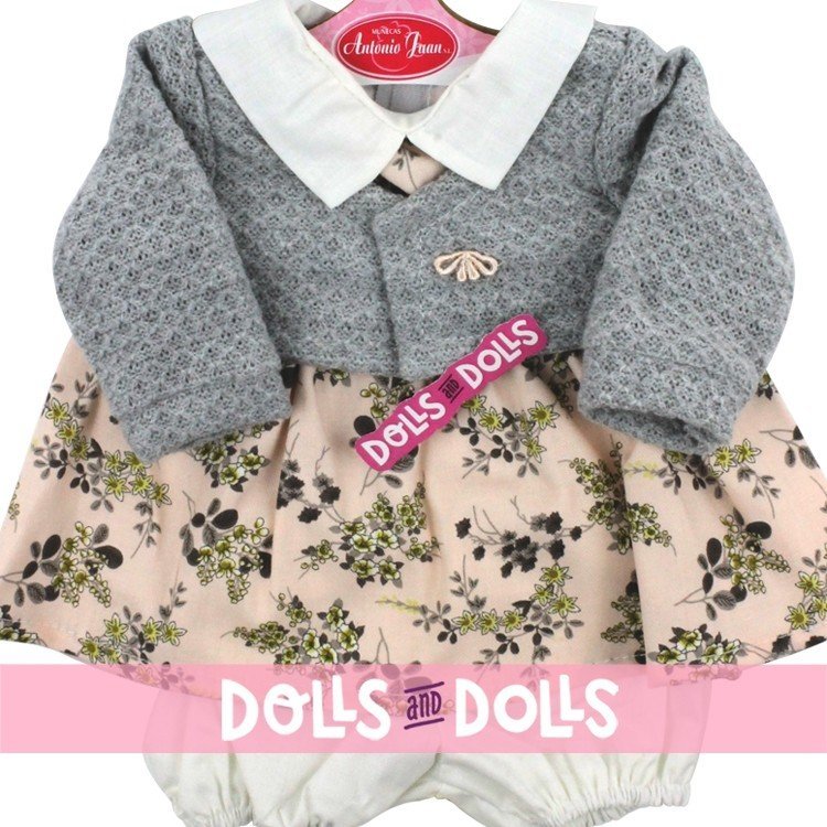 Outfit for Antonio Juan doll 40-42 cm - Floral printed dress with jacket