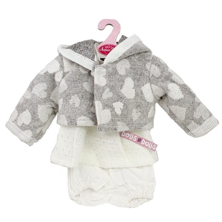 Outfit for Antonio Juan doll 40-42 cm - Outfit with heart printed jacket