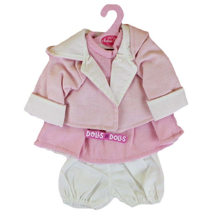 Outfit for Antonio Juan doll 40-42 cm - Pink outfit with hood