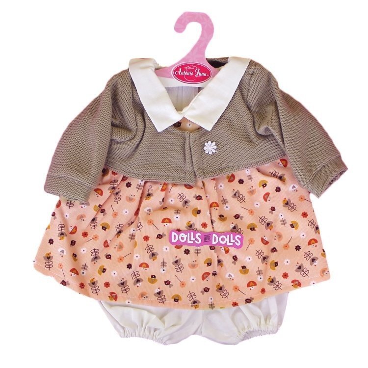 Outfit for Antonio Juan doll 40-42 cm - Printed outfit with brown jacket